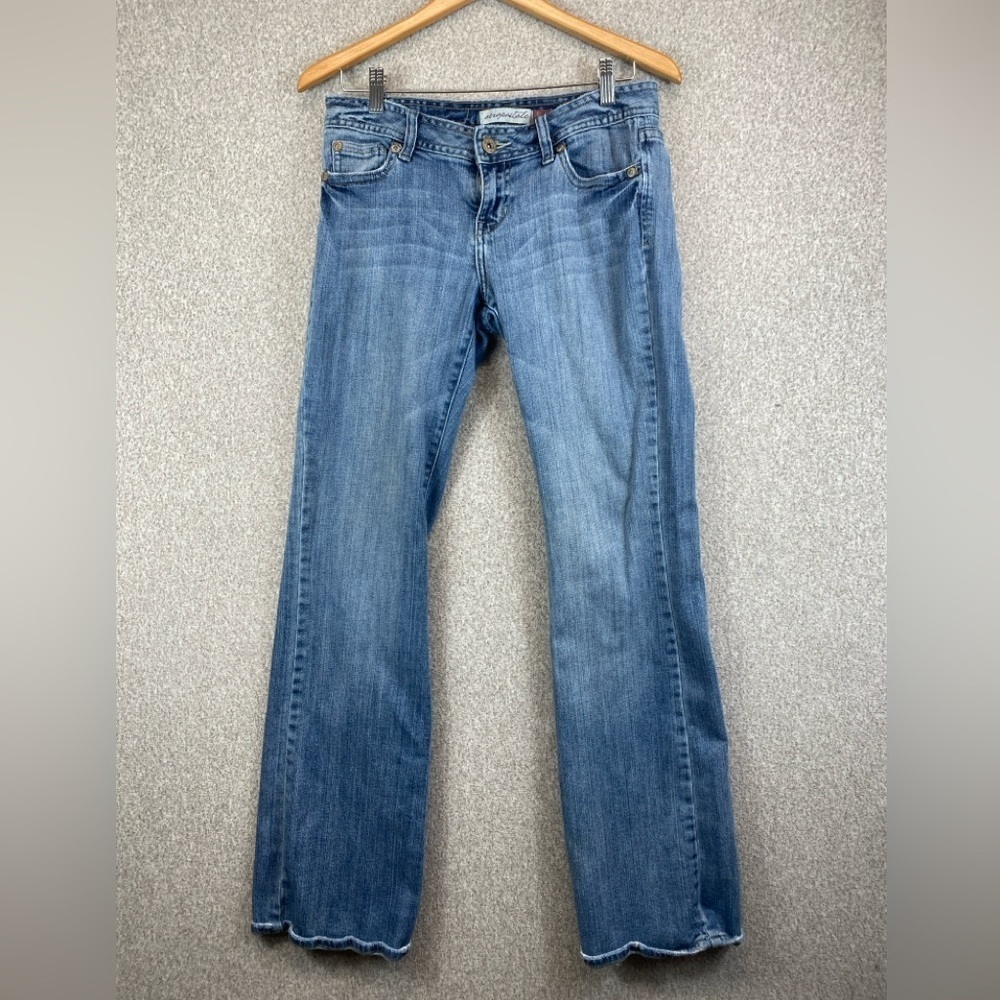 Aeropostale Hailey skinny flare jeans 7/8 long low rise bootcut Y2K groovy women